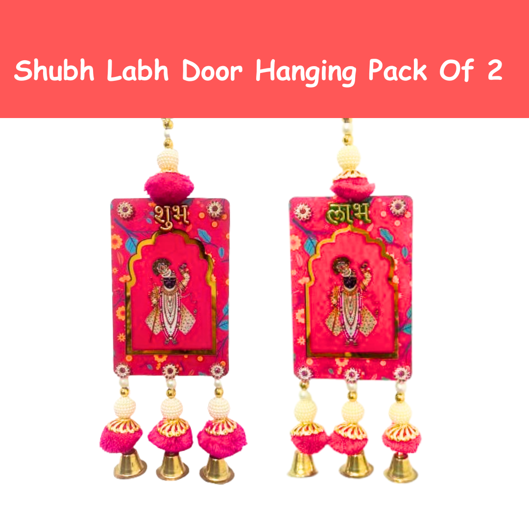 Beautiful Shubh Labh Hangings for Diwali Decoration-Pack of 2