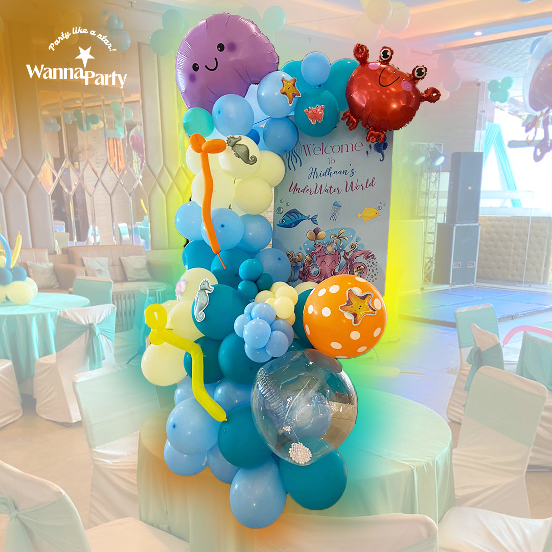 Underwater World Birthday Set up