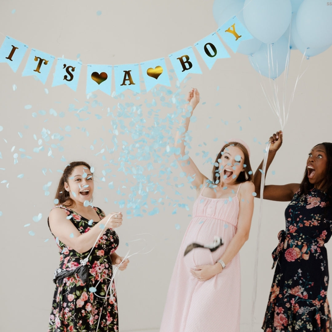Baby Shower 'Its A Boy!' Blue Foil Letter Banner - 1PC