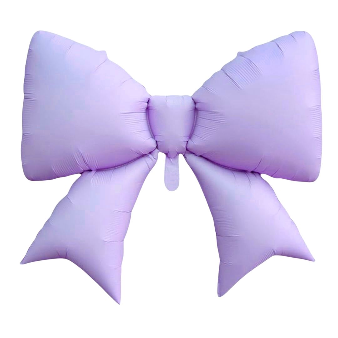Pastel Purple Bow / Gift Ribbons Shaped Balloon - 30 inches - Helium Quality - 1PC
