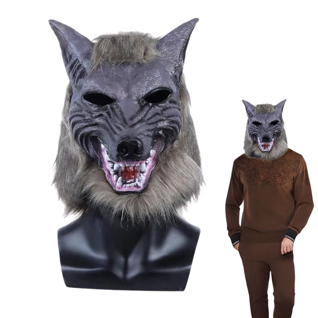 Halloween Werewolf Wolf Mask - 1PC