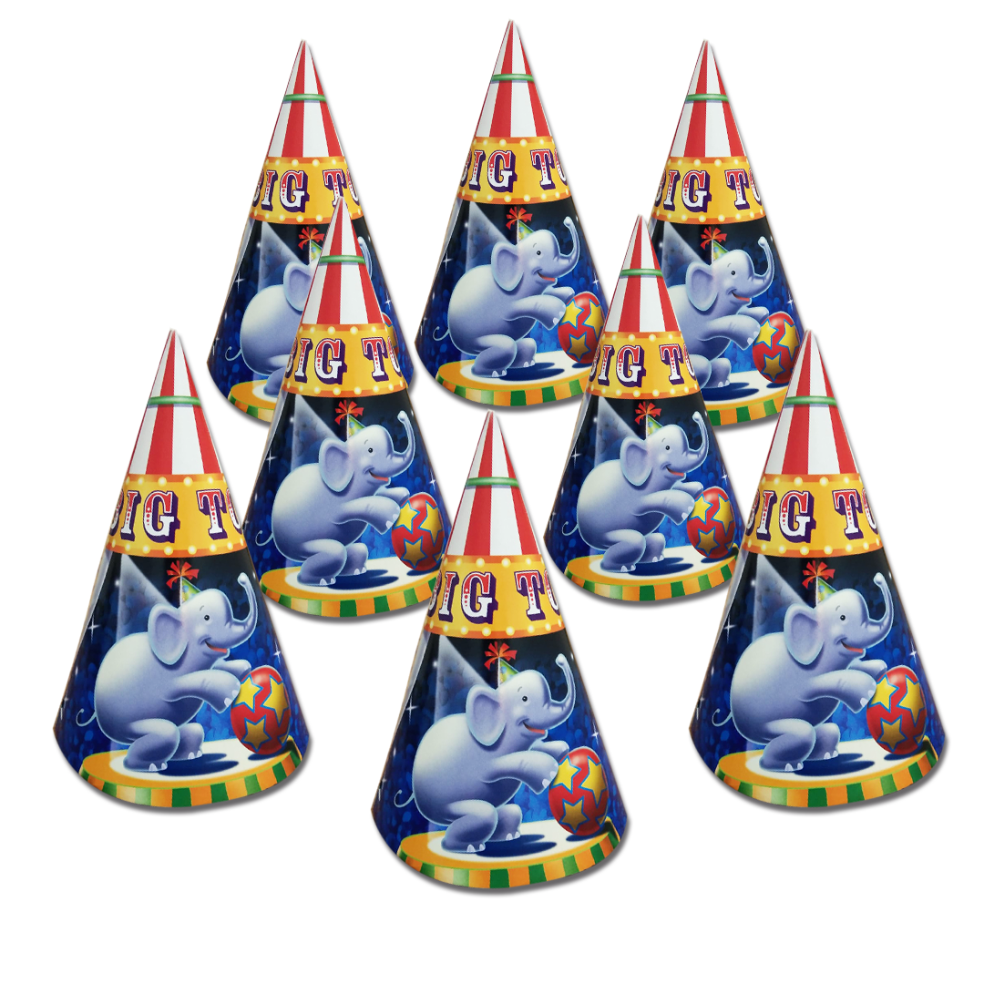 1st Birthday Girl Party Hat - 8PC