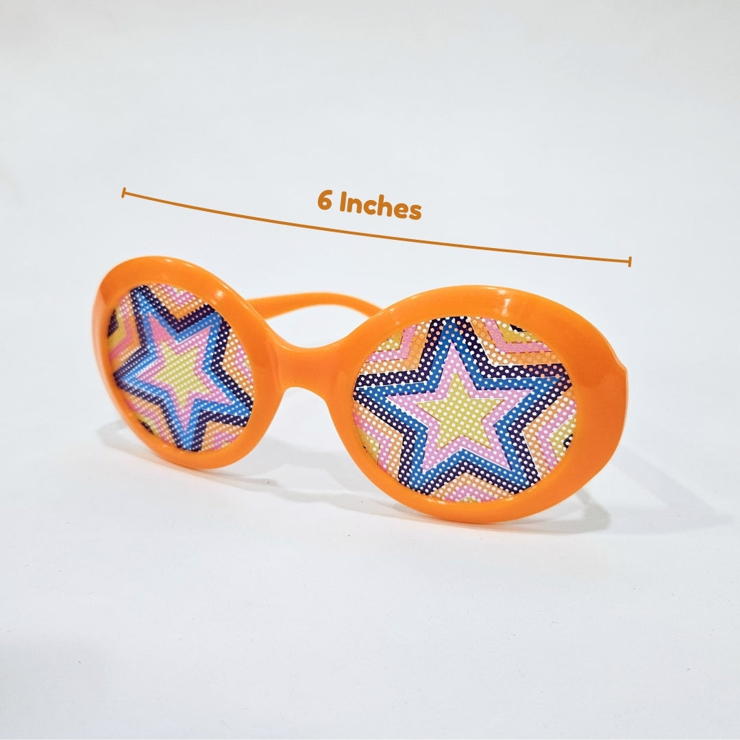 Retro Disco 80's Theme Party Shades Multicolor - 4PC