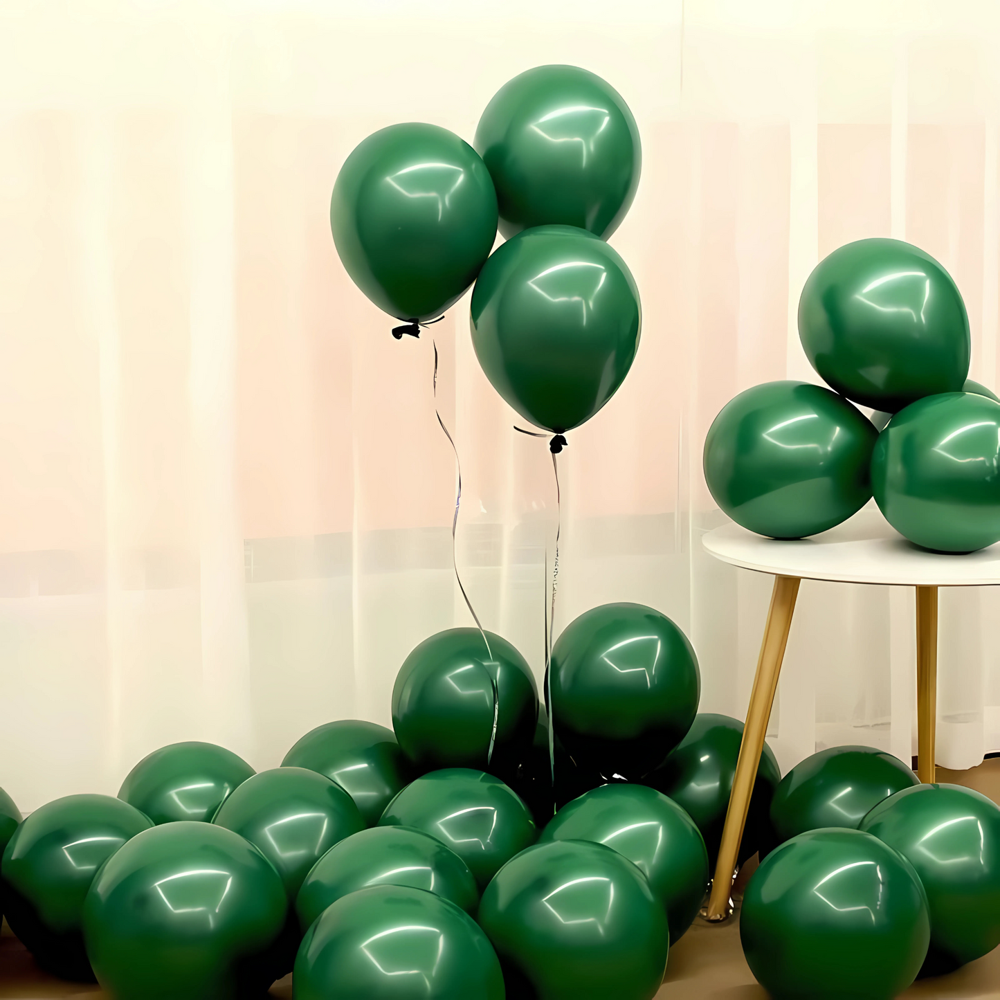 Dark Green Latex Balloons 10" - Pack of 50 PC