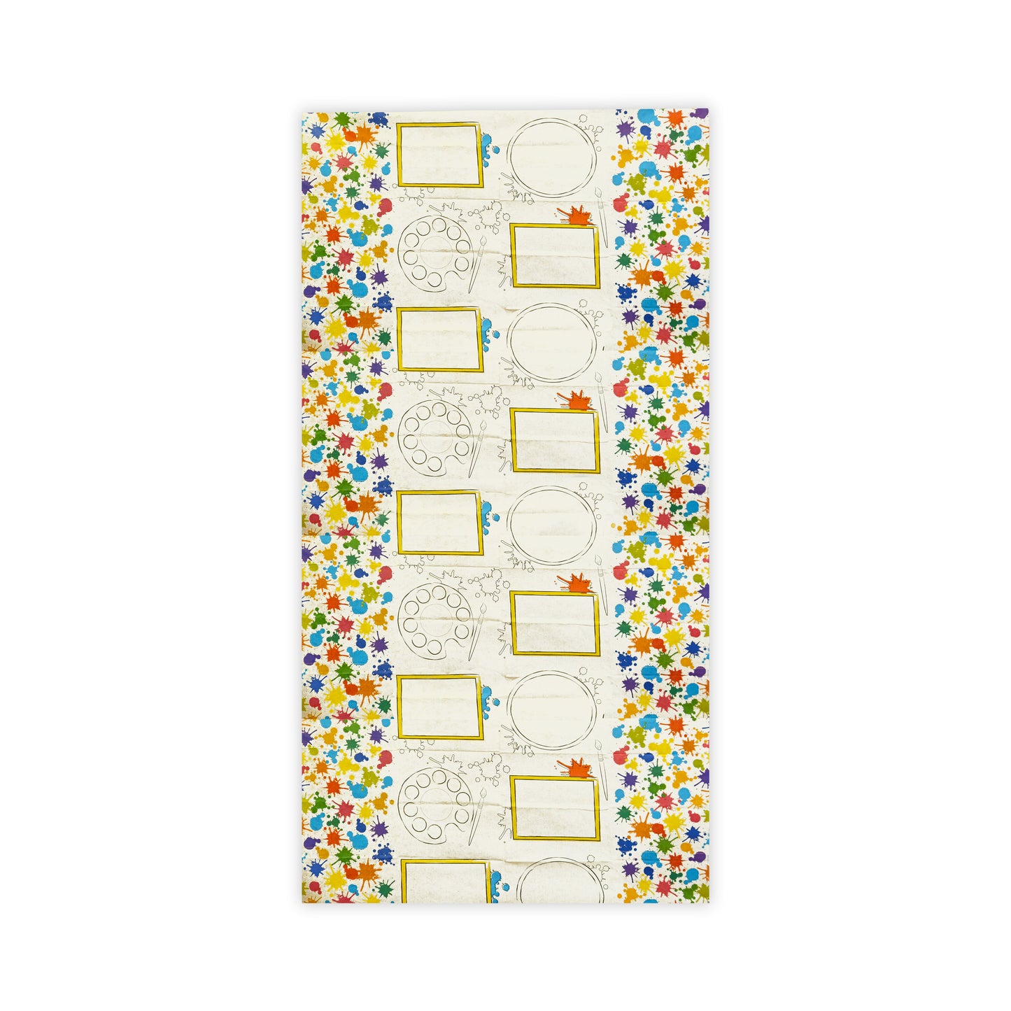 Paint & Art Theme Tablecover for Kids - 54 Inches X 96 inches - 1PC