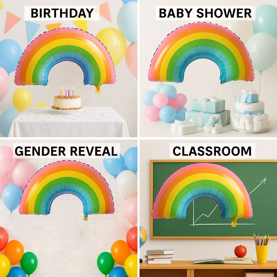 Rainbow Shaped Balloon - Helium Quality - 34 inches - 1PC