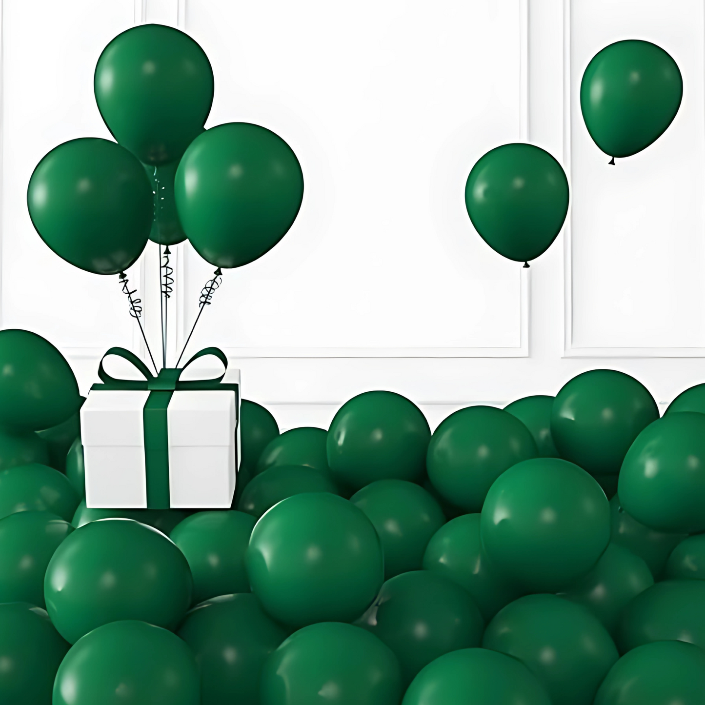 Dark Green Latex Balloons 10" - Pack of 50 PC