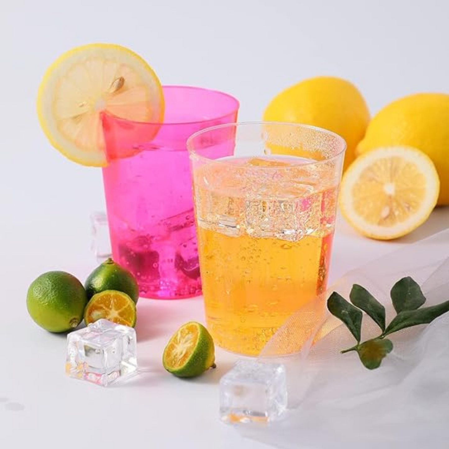Wanna Party Pack of 10 Reusable Neon Pink Shot Glasses Perfect for Bachelorette Parties, Christmas, New Year's Eve, Bachelor Parties, Cocktail Nights or Weddings