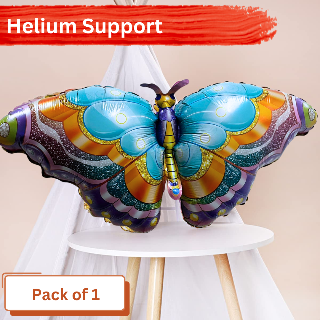Colorful Butterfly Shaped Balloon 36"