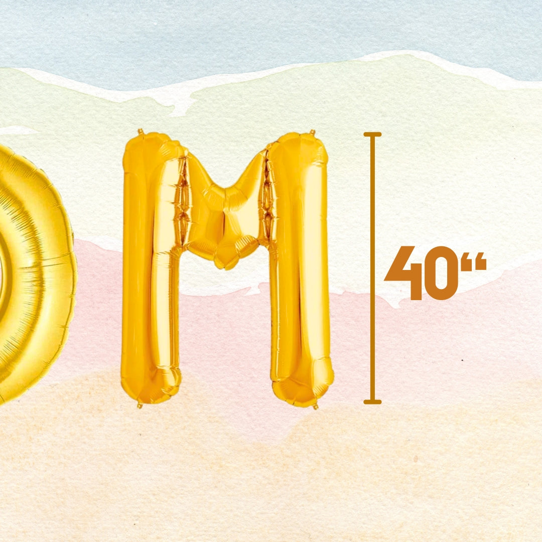 MOM Foil Reusable Balloon - Helium Quality - 40 inches - 3PC SET