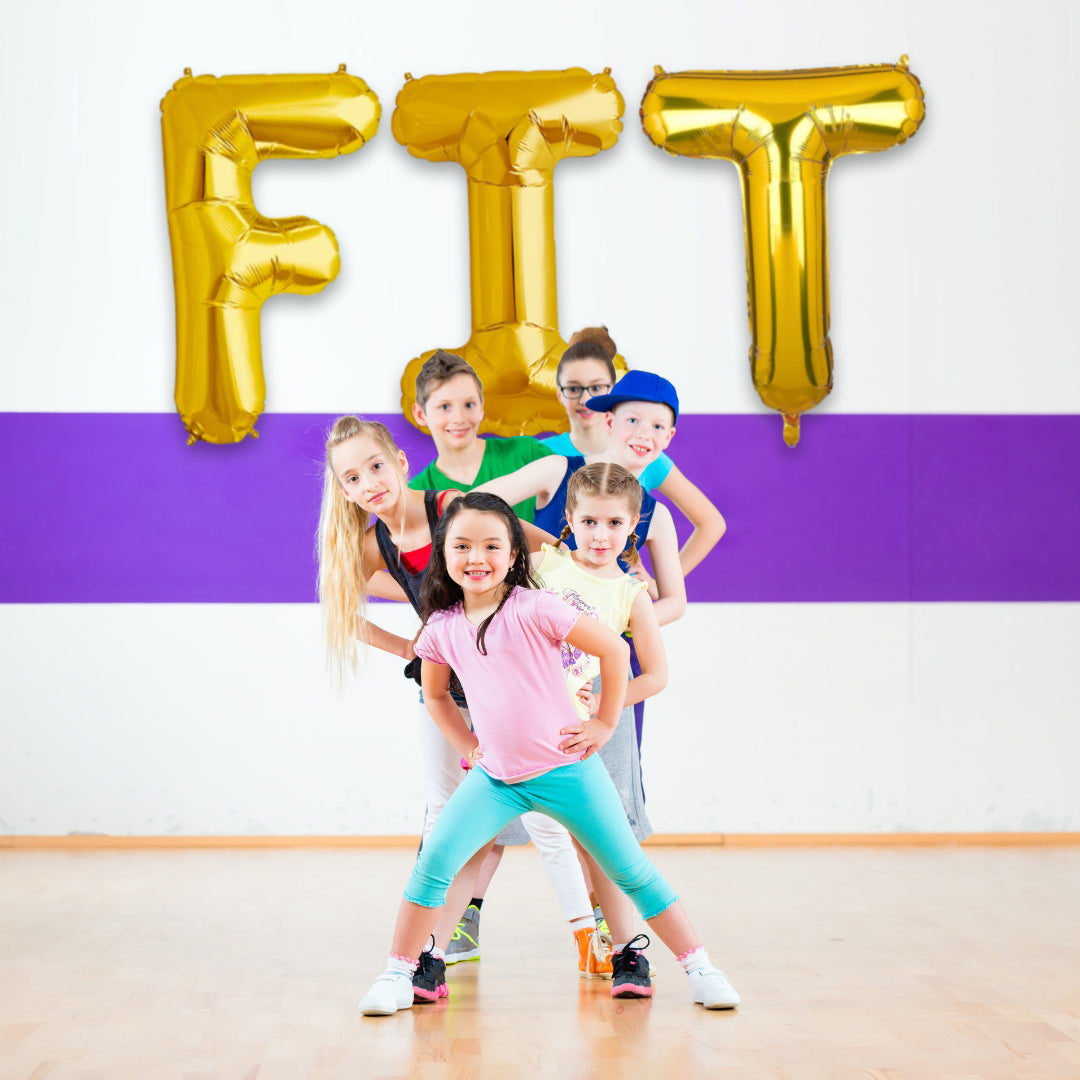 FIT Golden Foil Balloon Set - Helium or Air Filled - 40 inches - 3PC