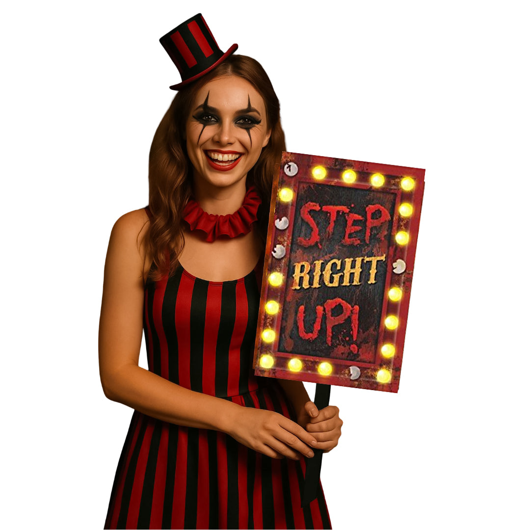 Creepy Carnival Yard Sign for Halloween Party - 3FT - 1 PC