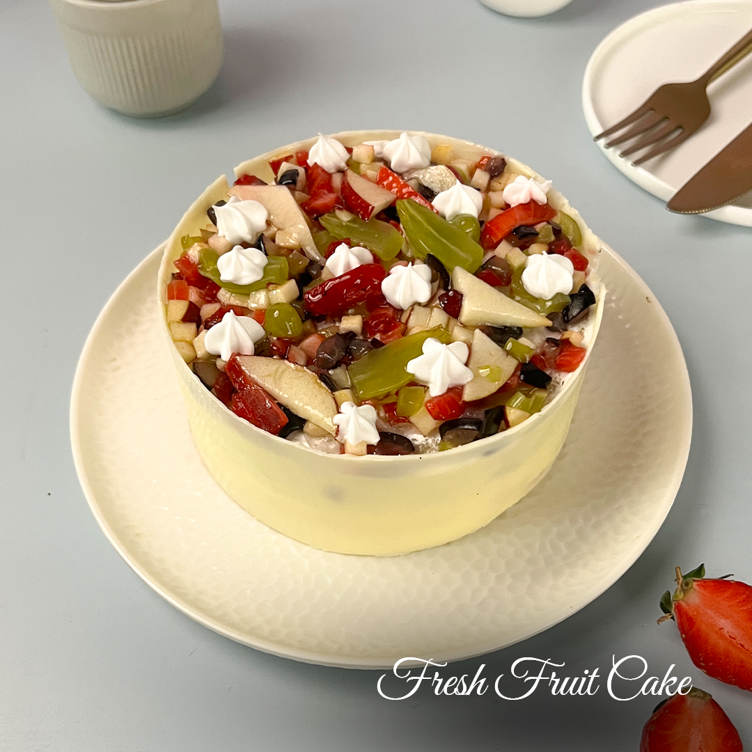 Wanna Party Fresh Fruit Cake 1/2 Kg