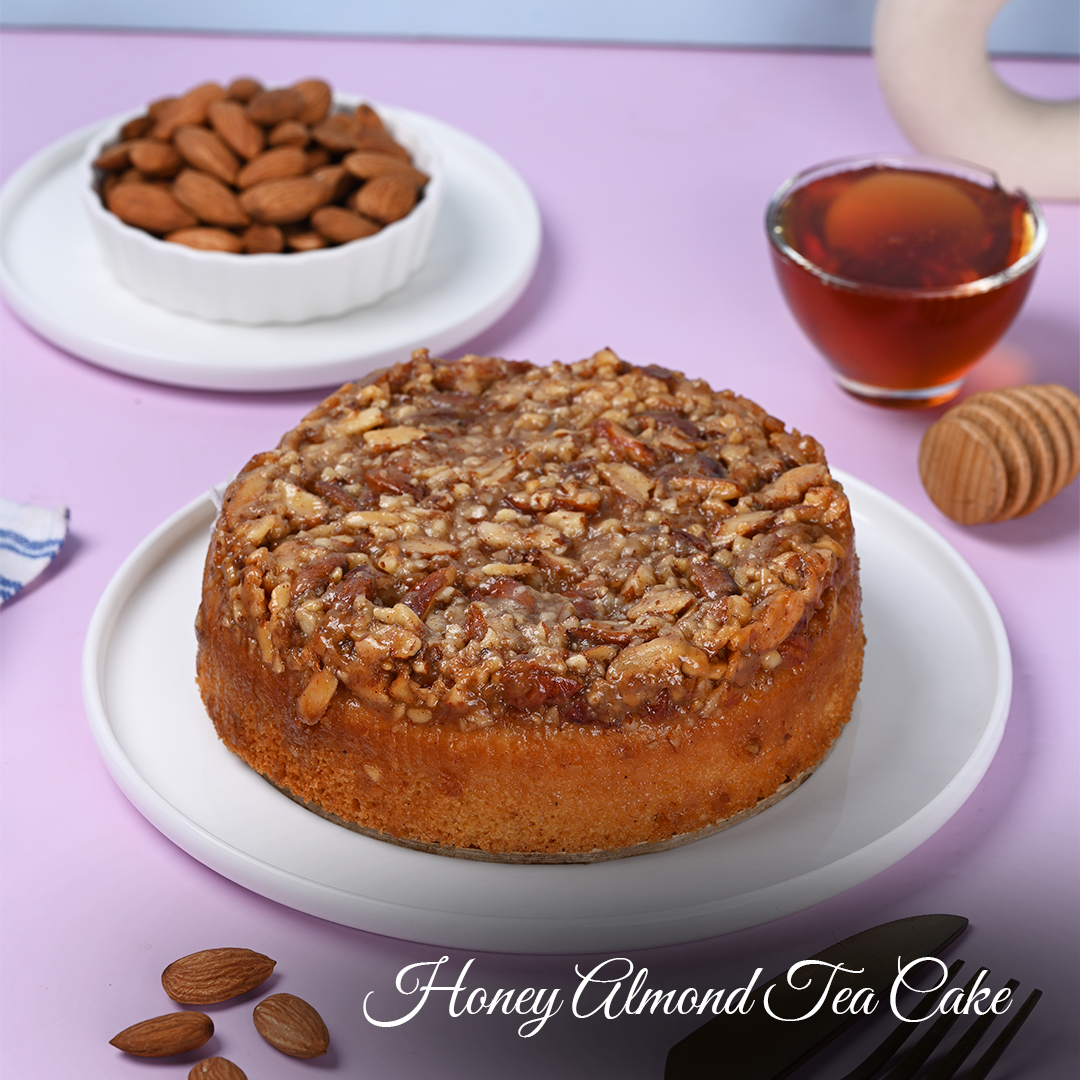 Wanna Party Honey Almond Tea Cake 1/2 Kg