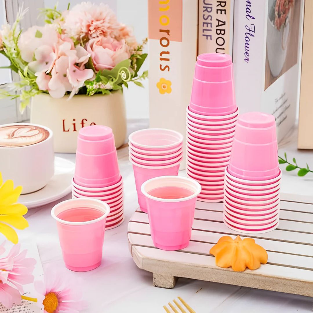 Pink Shot Glasses Solo Cups - 60ML - 10PC