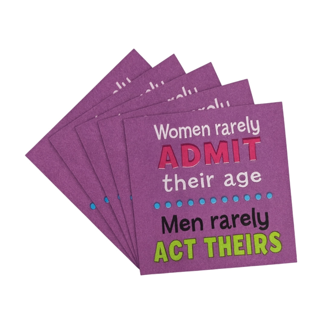 Men vs Women Beverage/ Party Paper Napkins - 30 PC
