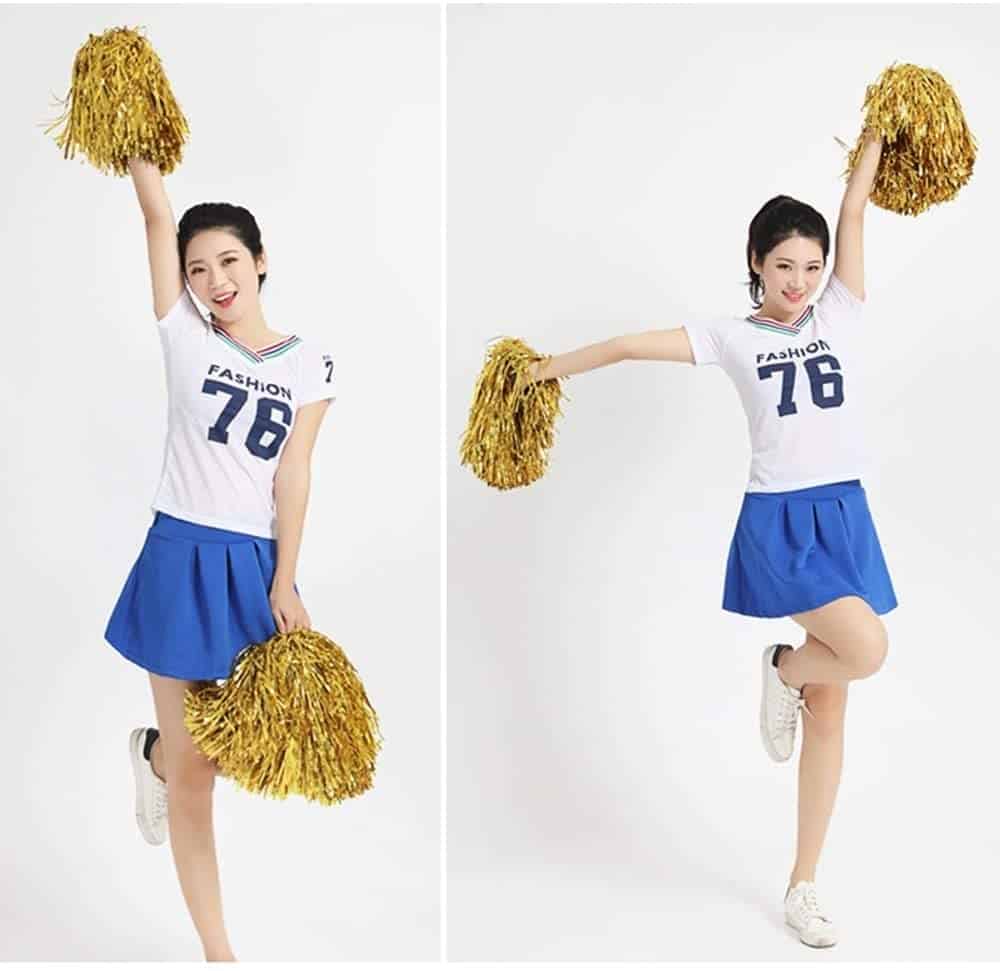 Cheerleader Pom Poms Gold
