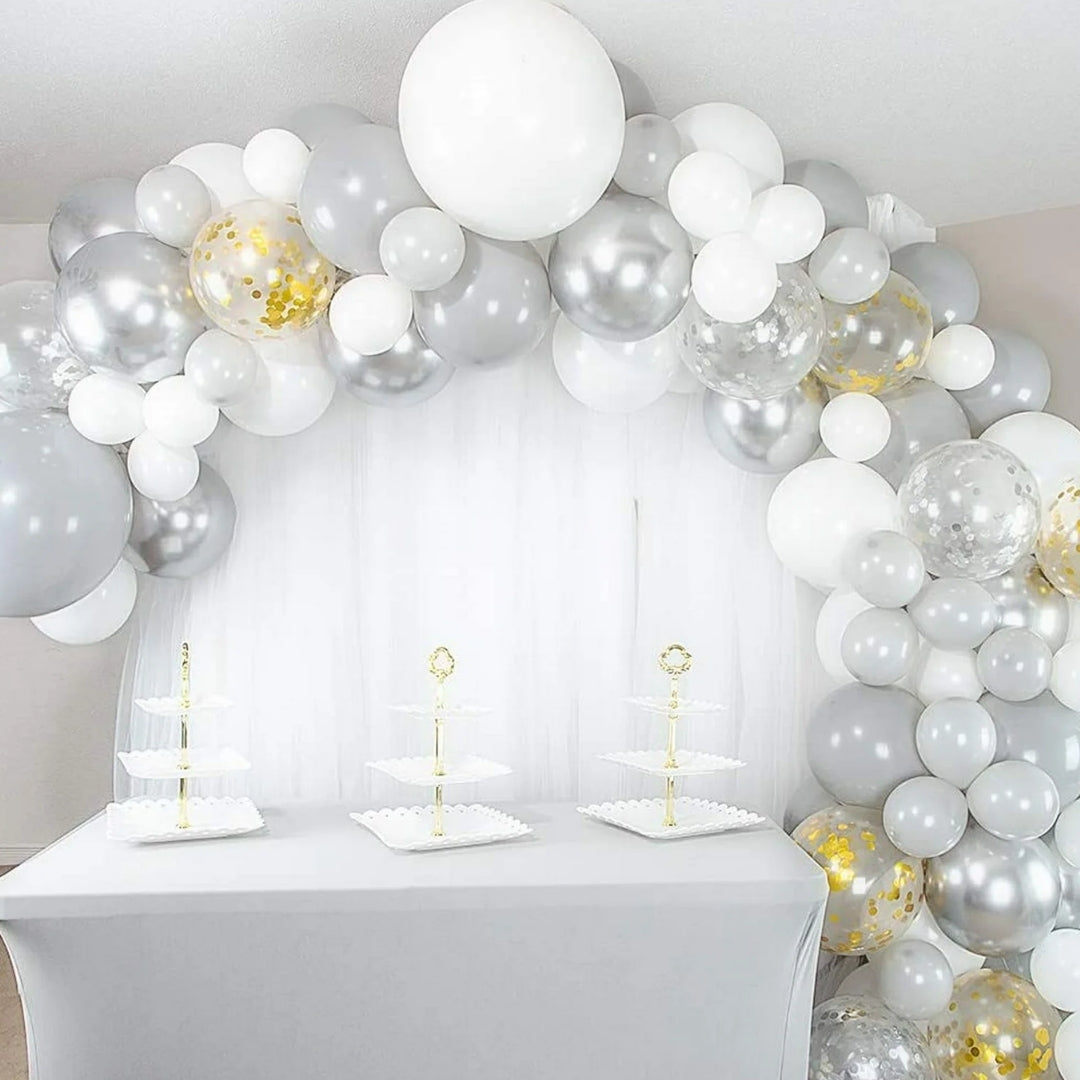 White Bladder Balloon - Helium Or Air Filled - 36 inches - 1PC