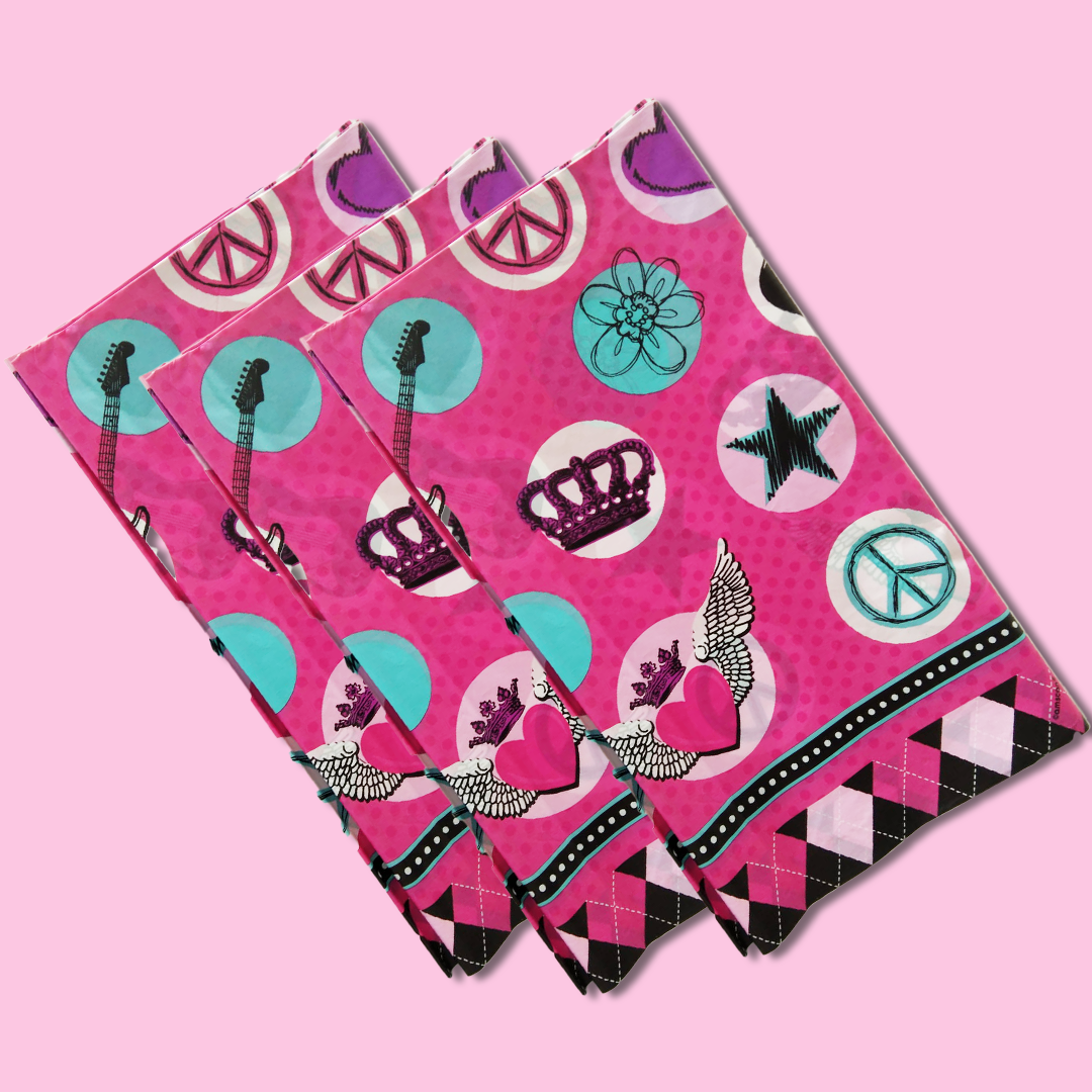 Rocker Princess Theme Table Cover - 54 inches X108 inches - 1PC
