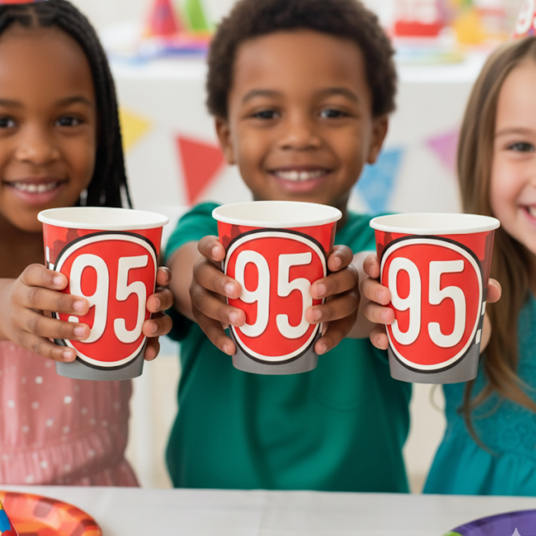 Car Racing Theme Paper C - 250ML - 8 PC