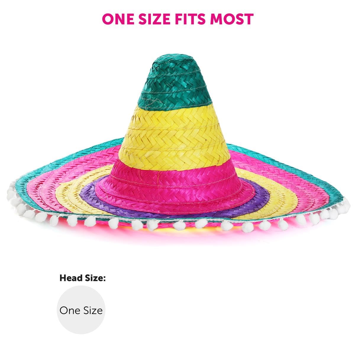 Mexican Sombrero Hat for Carnival - 1PC