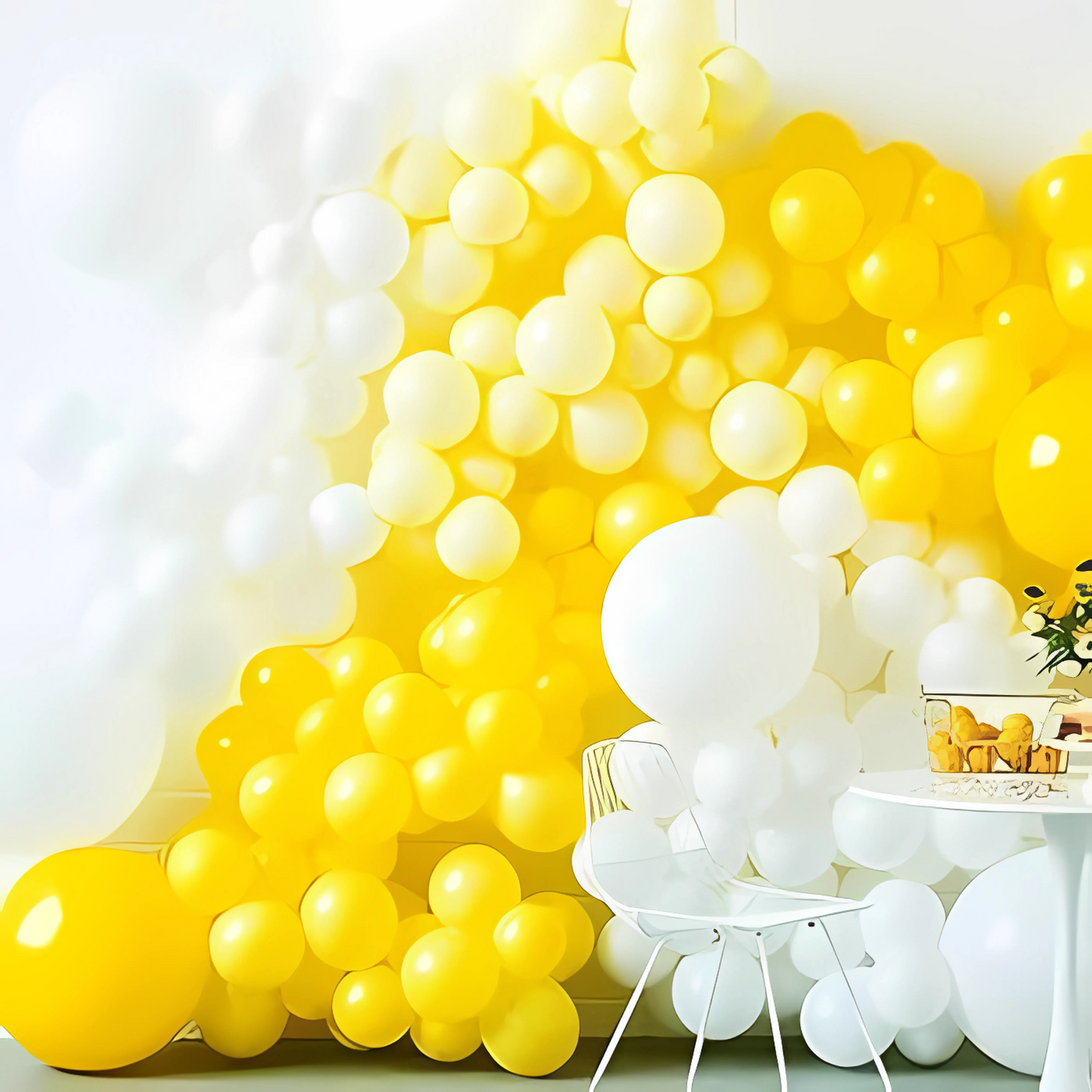 Yellow Latex / Rubber Balloons - 9 inches - Bulk Pack - 50PC