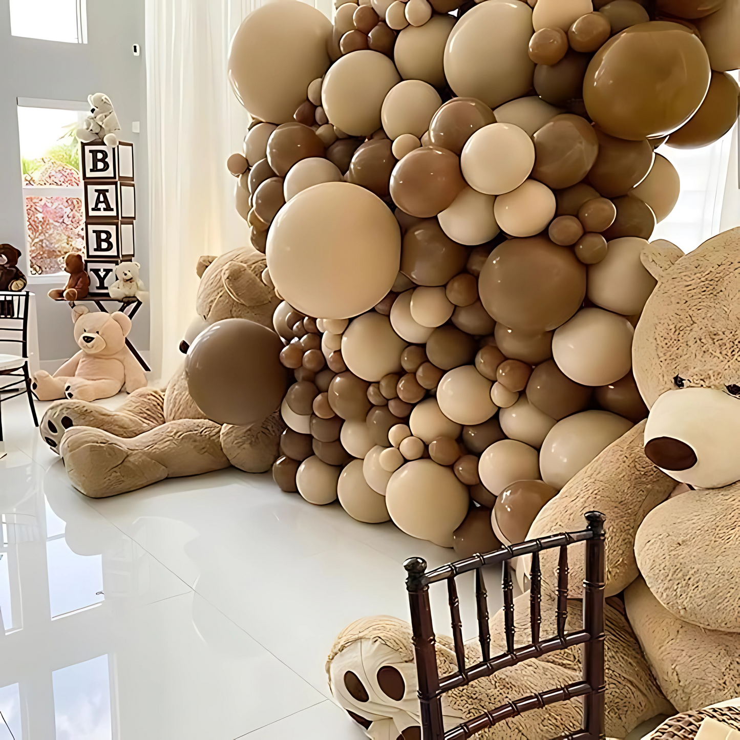 Coffee Brown Latex/Rubber Balloons - 10 inches - 50PC