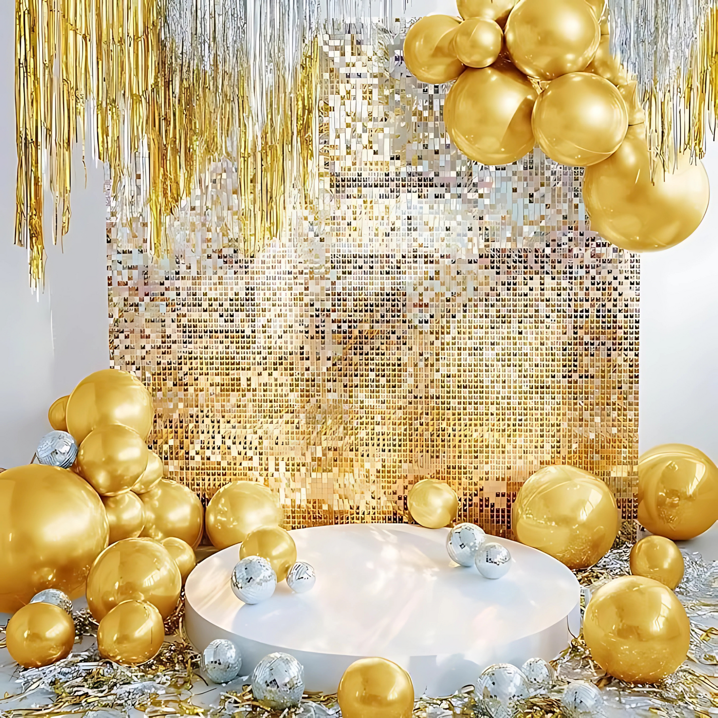 9" Chrome Gold Balloons - 50PC