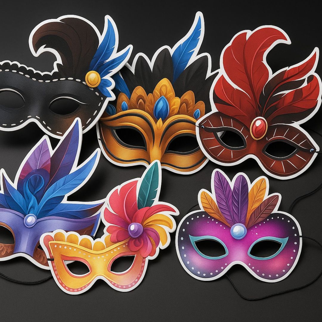 Masquerade Paper Eye Mask - 6PC