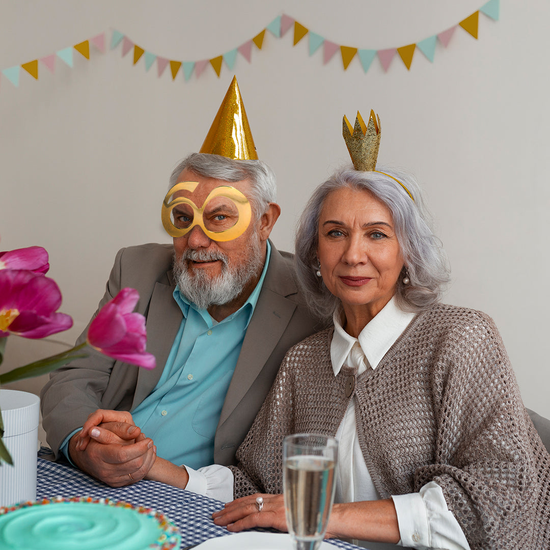 Happy 60th Birthday Metallic Gold Party Shades - 1PC