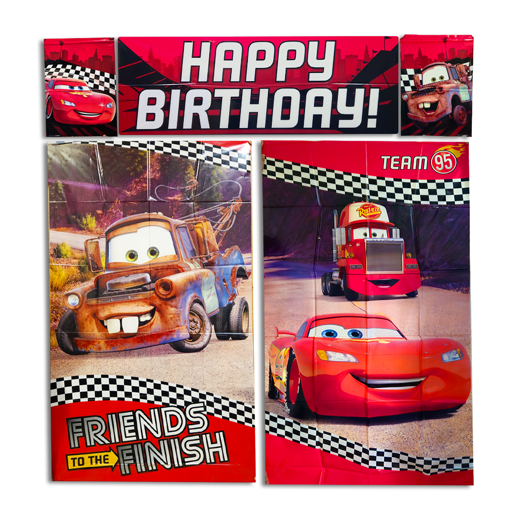 Cars Scene Setter 65" X 59" - 5Pc
