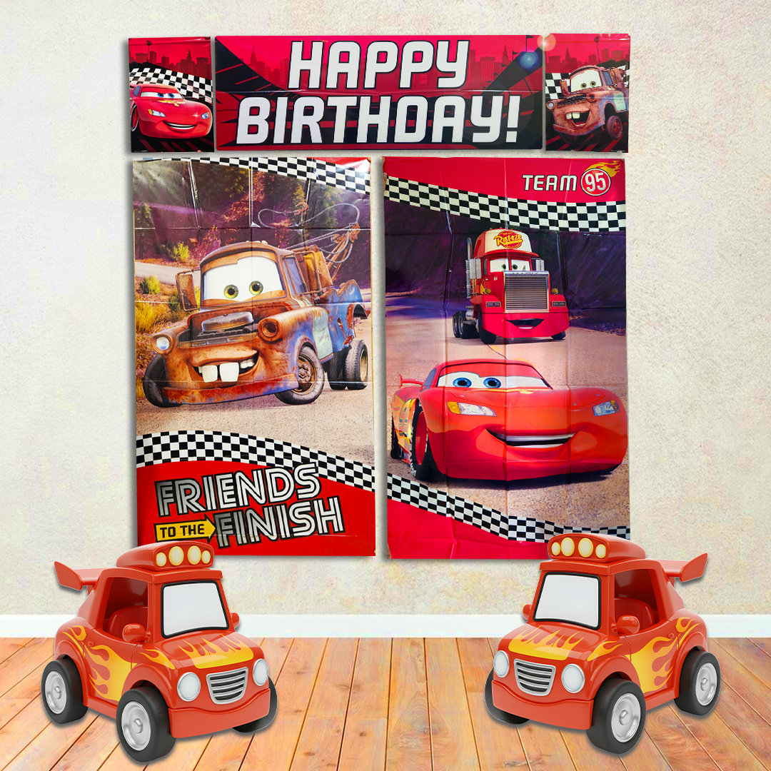 Cars Scene Setter 65" X 59" - 5Pc