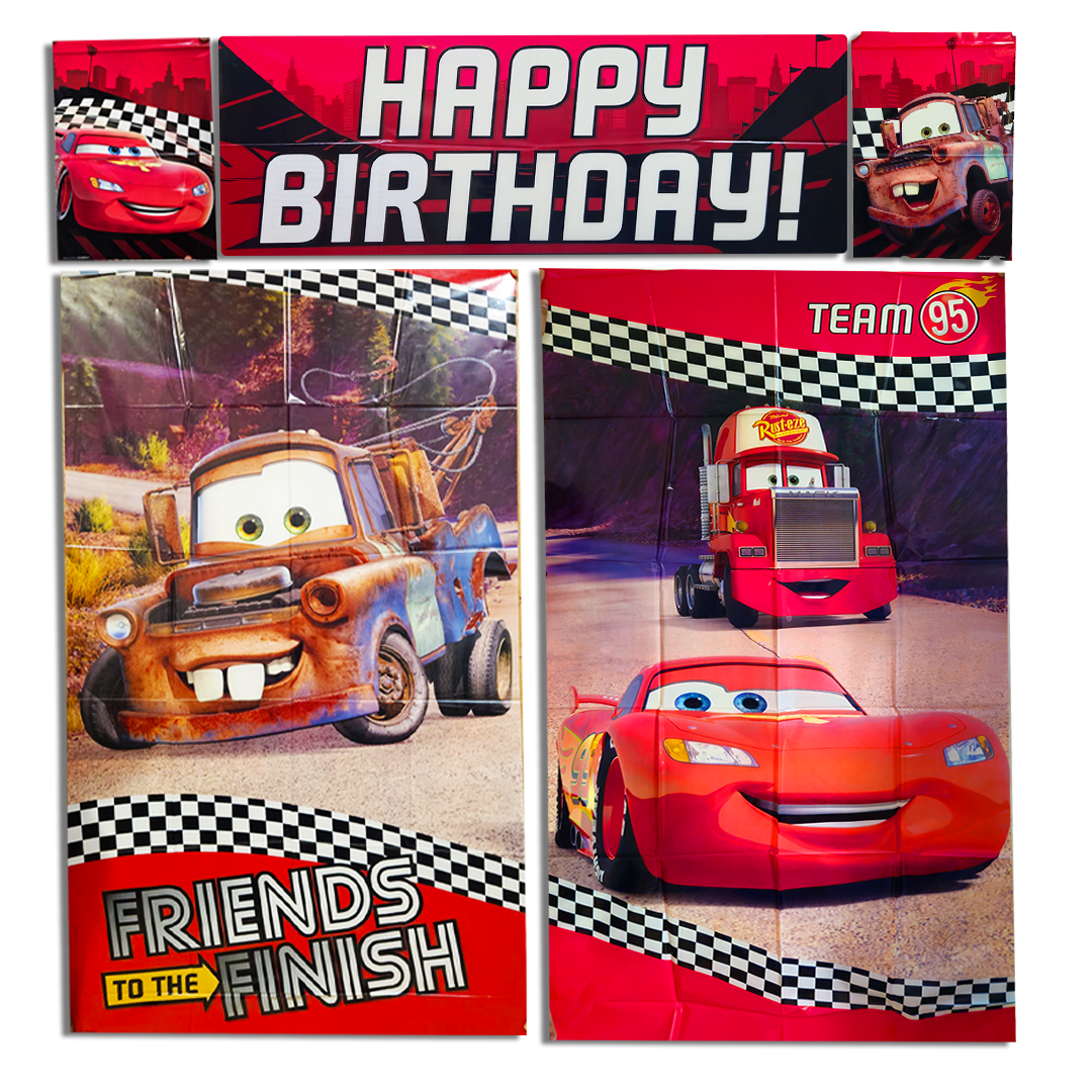Cars Scene Setter 65" X 59" - 5Pc