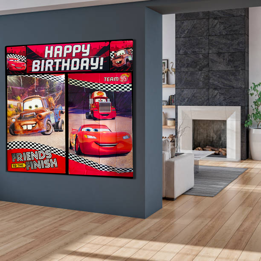 Cars Scene Setter 65" X 59" - 5Pc