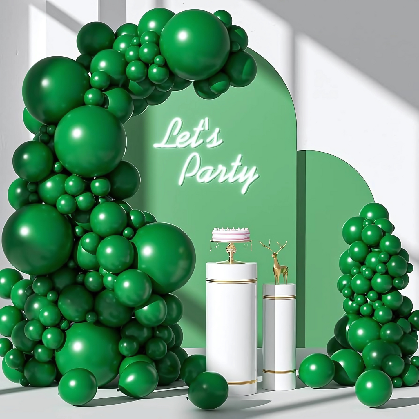 Dark Green Latex Balloons 10" - Pack of 50 PC
