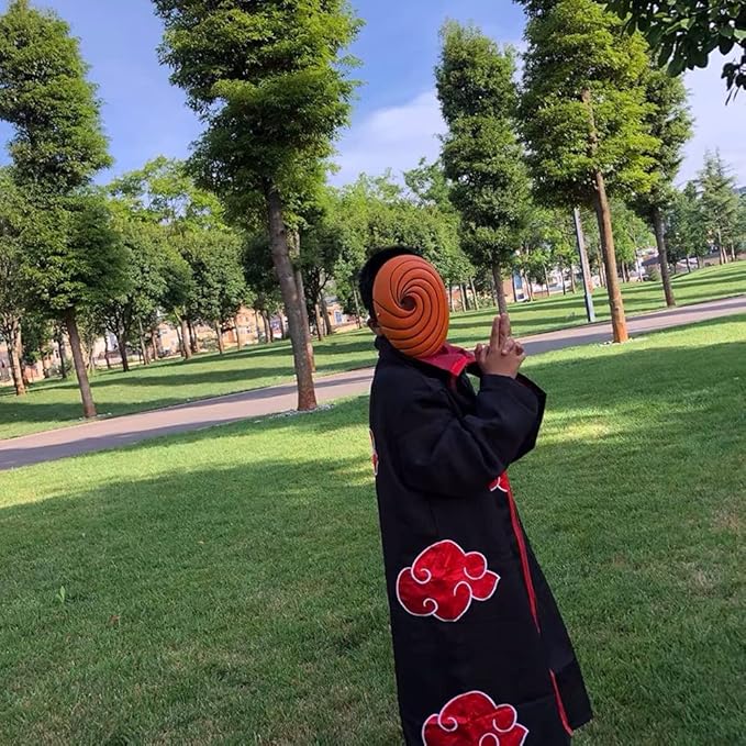 Anime Naruto Mask Akatsuki Tobi Obito Resin Mask - 1PC