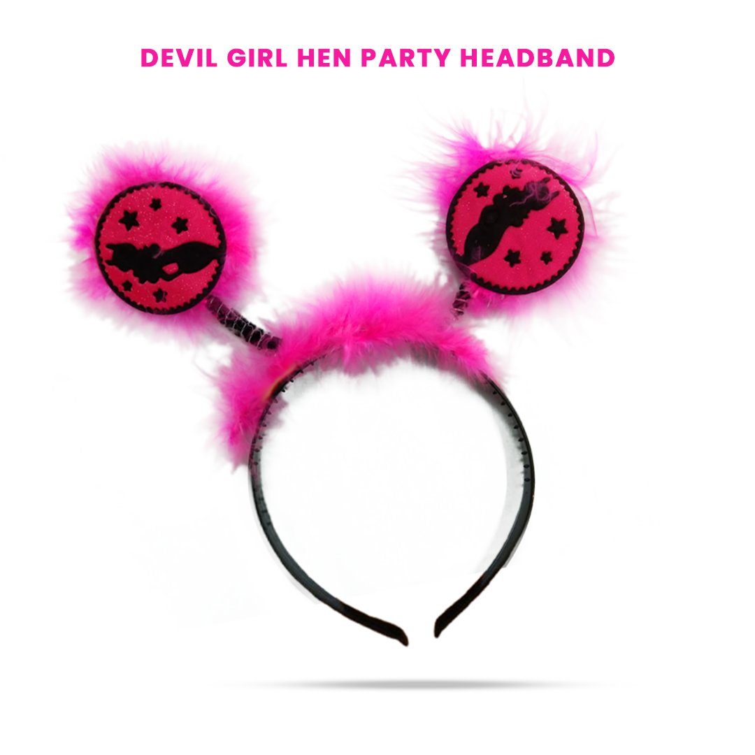 Bachelorette Devil Girl Headband - 1PC