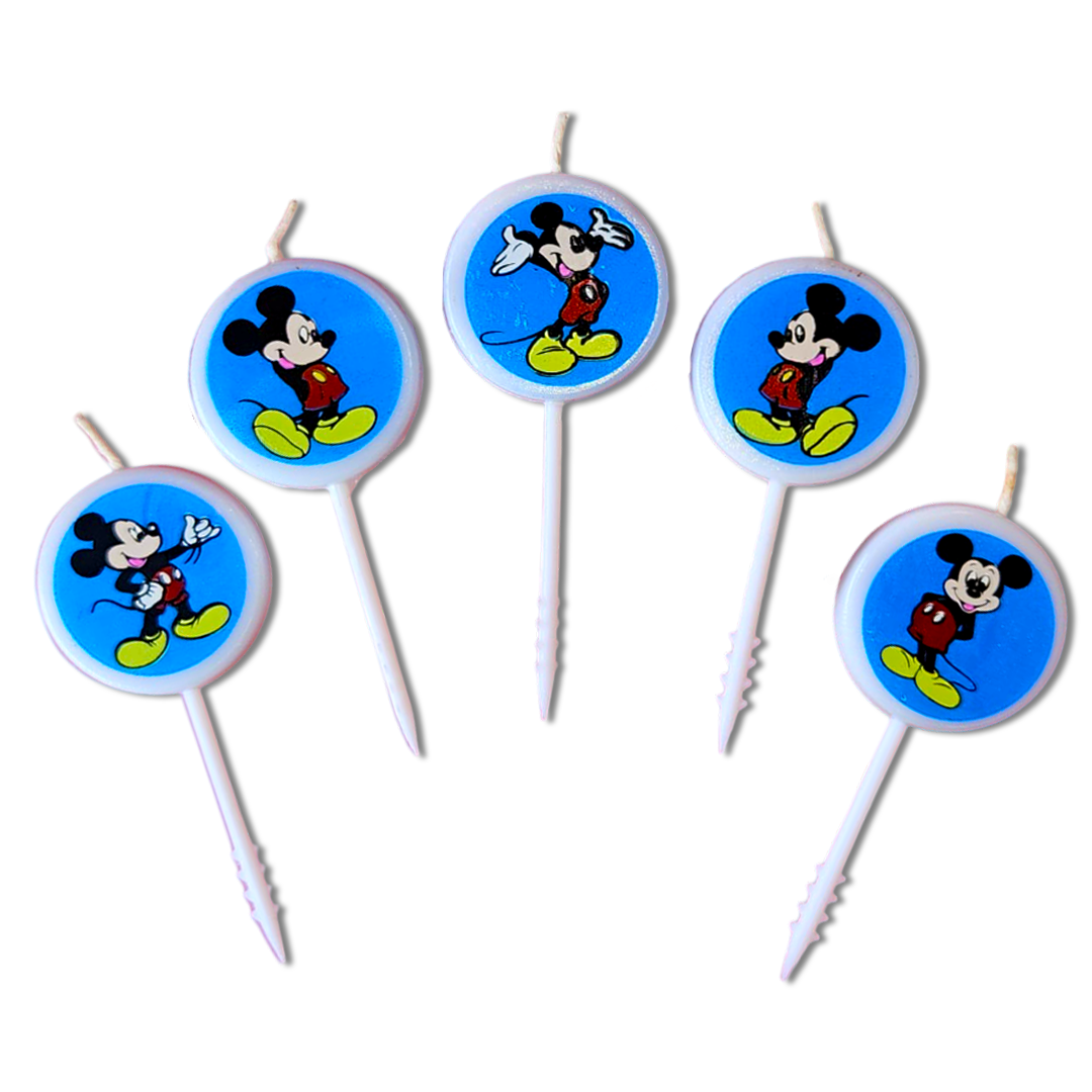 Mickey Mouse Candles - 5PC