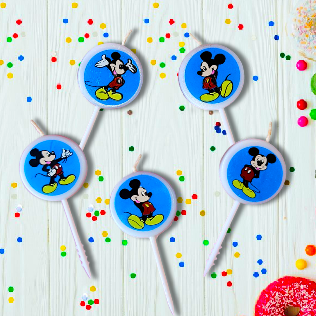 Mickey Mouse Candles - 5PC