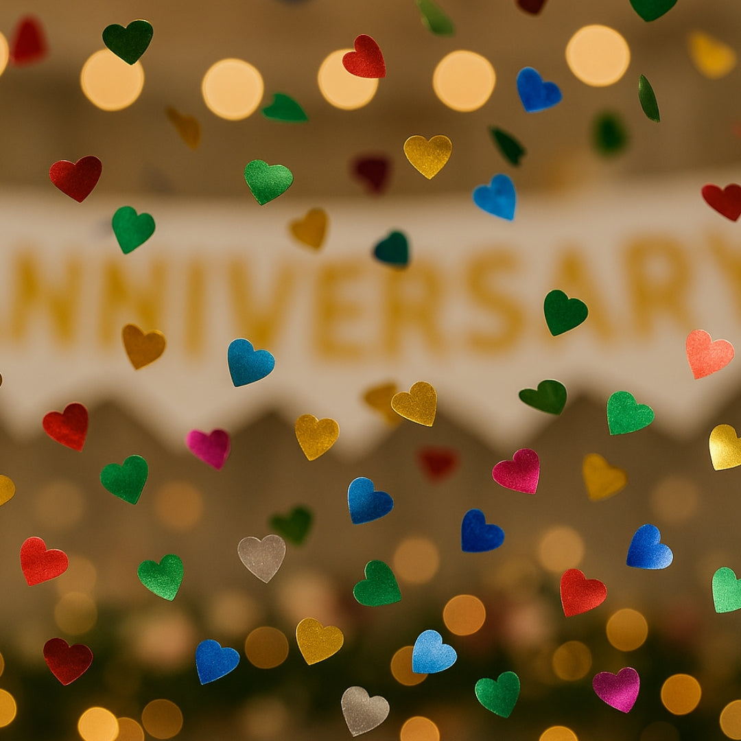 Colorful Heart Confetti For Party Favour - 1PC