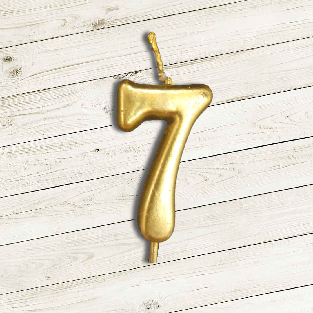 Golden Numerical Candle No. 7