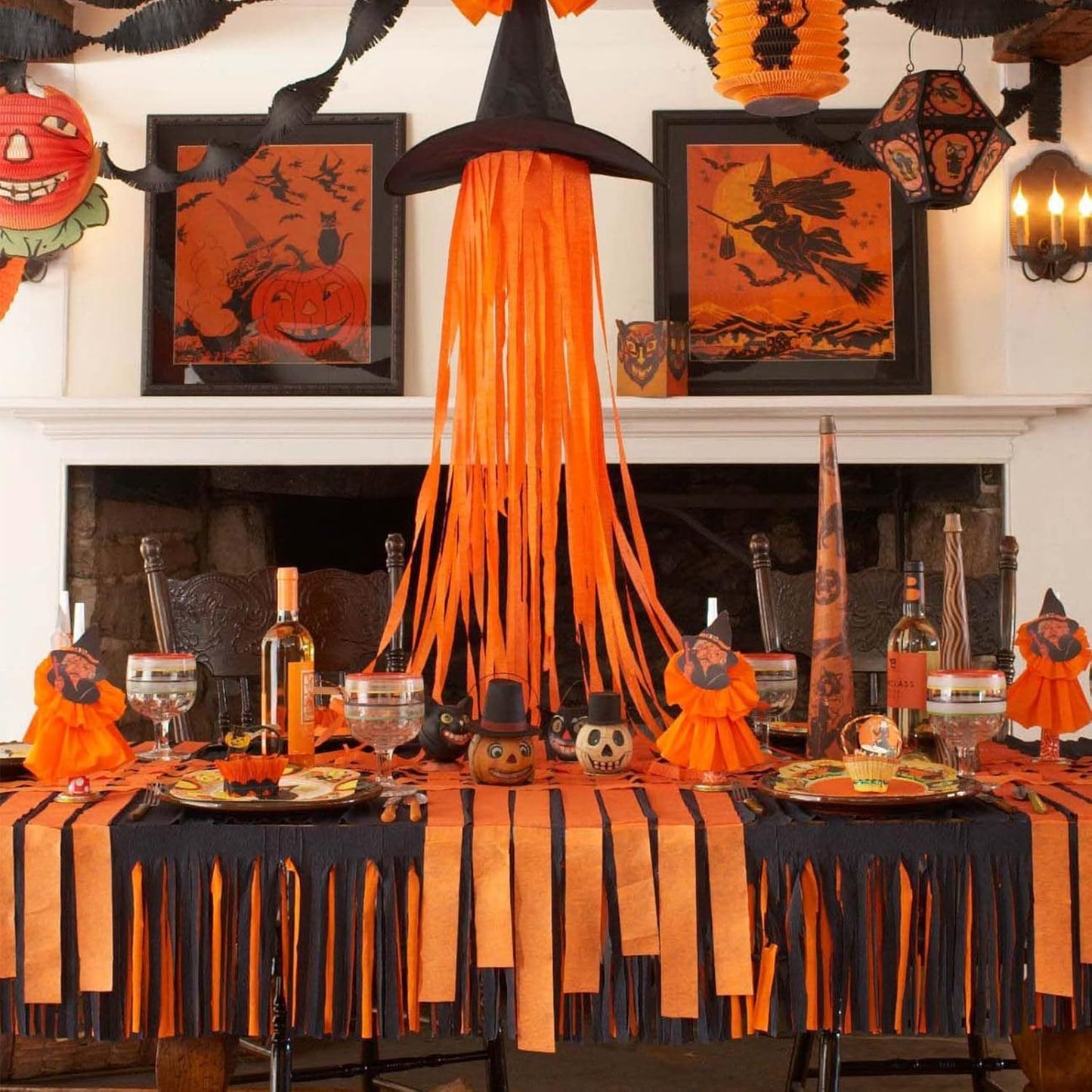 Crepe Streamers Orange - 4PC