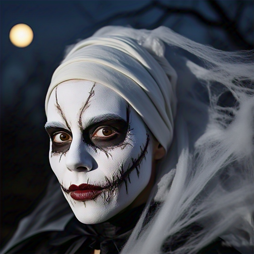 White Face Paint Tube - 1PC