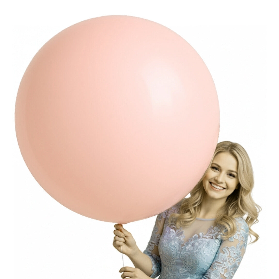 Macaron Peach bladder Latex/ Rubber Balloon - Helium Quality - 36 inches - 1PC