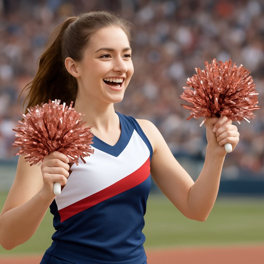 Cheerlead Pom Poms Rose Gold - 1PC