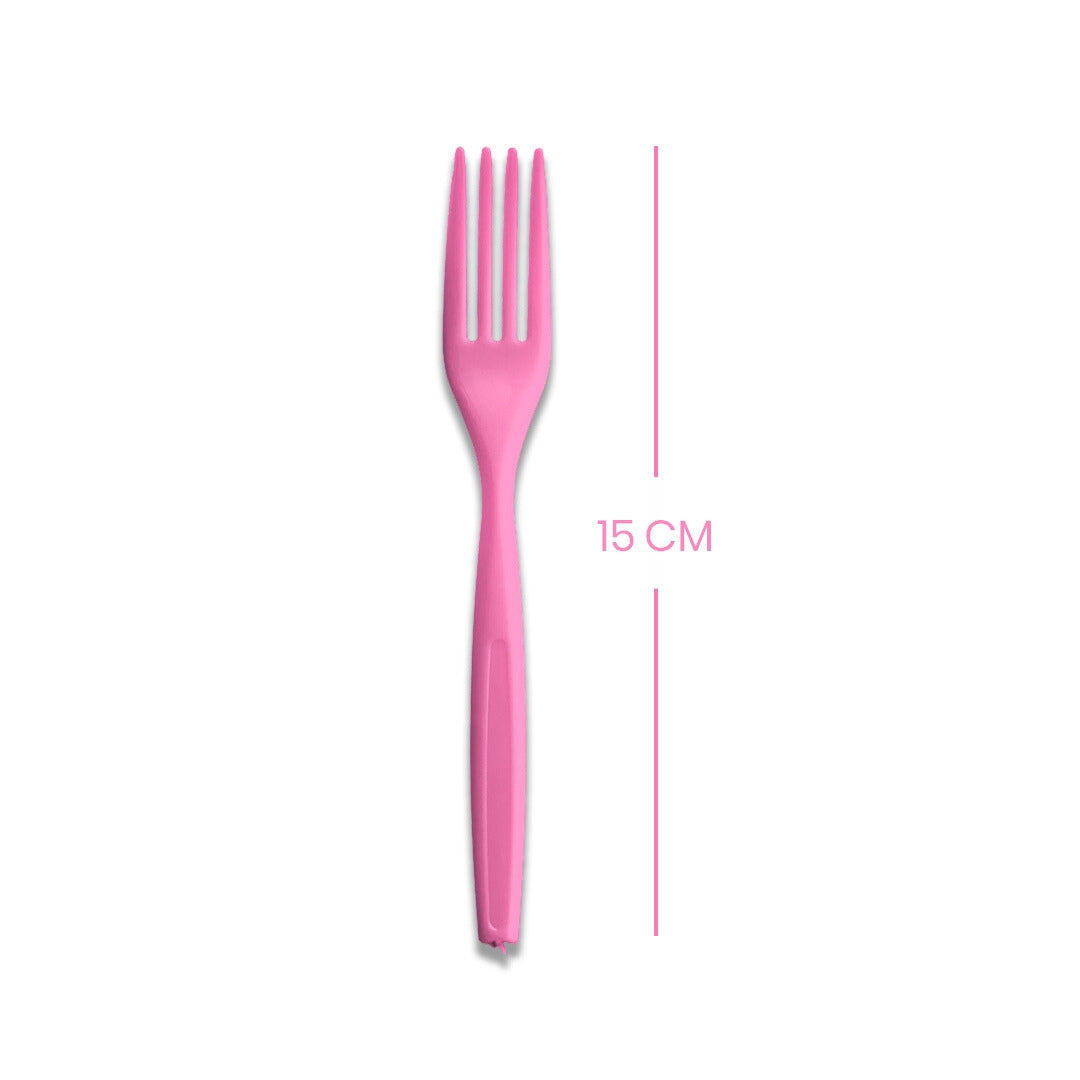 Hot Pink Premium Reusable Spoons - 20PC