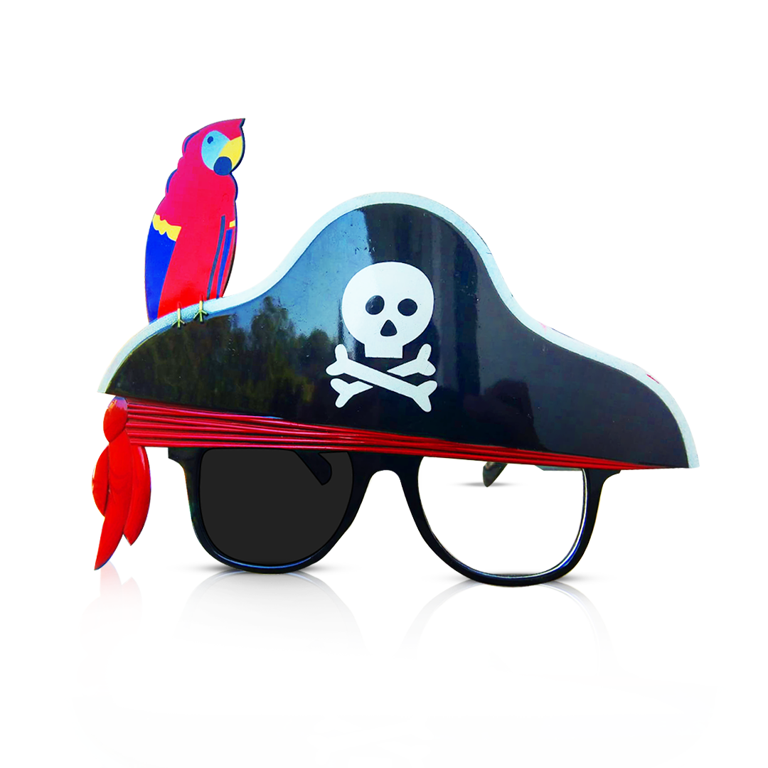 Pirate Shades w/ Parrot Fun Party Favor - 1PC