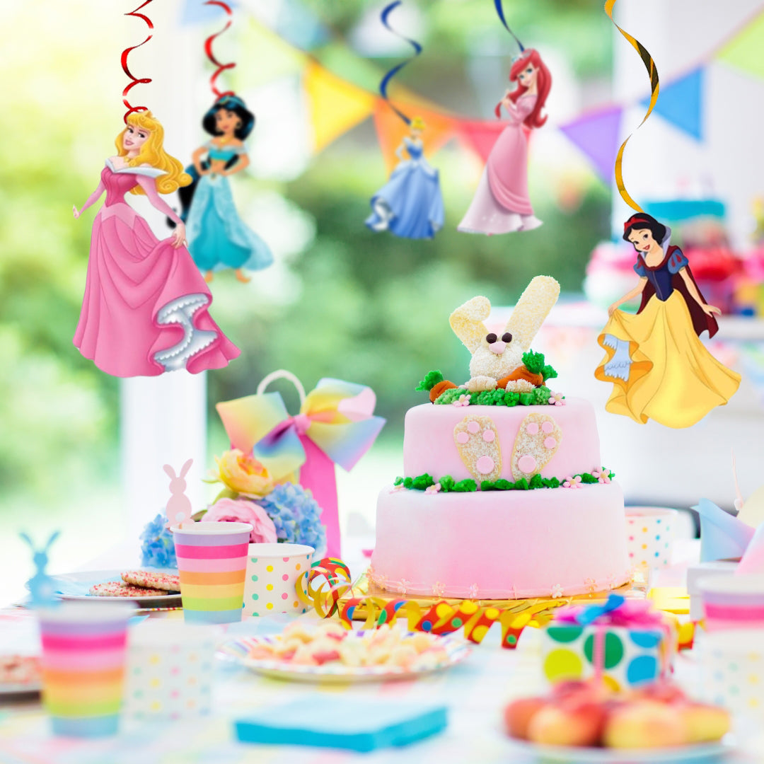 Princess Swirl Decoration - 6PC