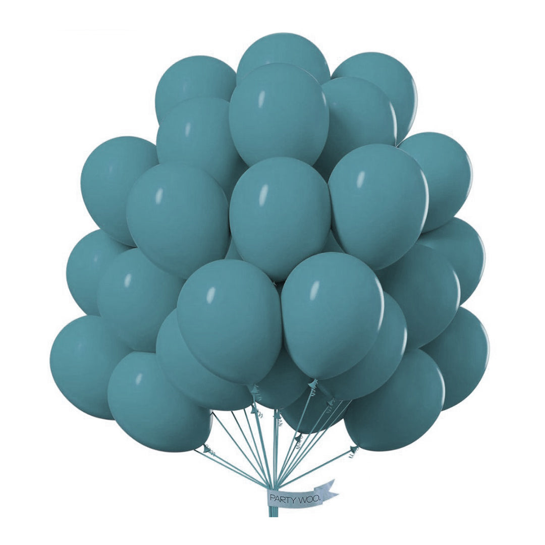 Teal Blue Latex/Rubber Balloons - 10 inches - 20PC