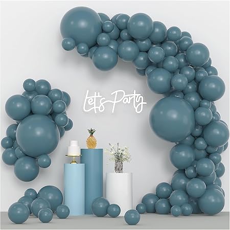 Teal Blue Latex/Rubber Balloons - 10 inches - 20PC